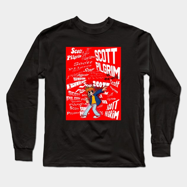 SCOTT PILGRIM Long Sleeve T-Shirt by Julia's Creations